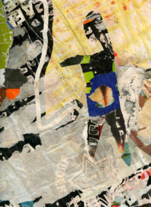 Papiers sous verre - 24 x 18 cm - 2004 Collage de l'artiste Fred SOULA, sculpteur plasticien en Dordogne