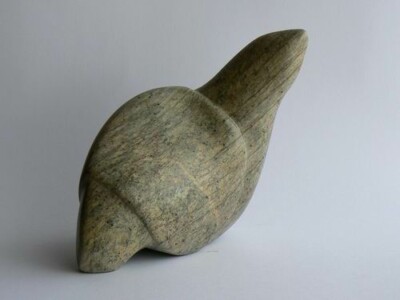 Aquanimal - stéatite - 2010 Sculpture abstraite en stéatite réalisée par Fred Soula, sculpteur en Dordogne
