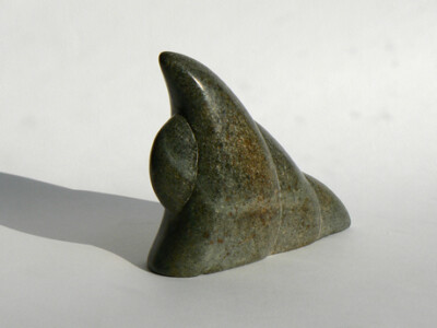 Lunoïde - stéatite - 2010 Sculpture abstraite en stéatite réalisée par Fred Soula, sculpteur en Dordogne