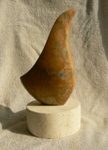 Oizo - stéatite - 2010 Sculpture abstraite en stéatite réalisée par Fred Soula, sculpteur en Dordogne