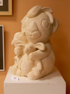 Ménagerie - Pierre de Paussac - 2012 Ménégerie - Sculpture animalière en pierre, création de Fred SOULA sculpteur en Dordogne