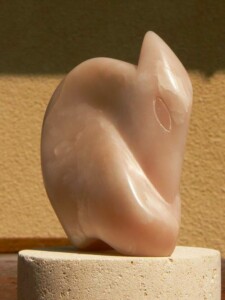 Renard - Stéatite - 2013 Renard- Sculpture animalière en stéatite, création de Fred SOULA sculpteur en Dordogne