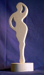 Grace n°2 - pierre calcaire de Paussac - 45 x 14,5 x 14,5 cm - 2015