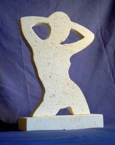 Eveil n°3 - pierre calcaire de Paussac - 33x25x4 cm - 2015