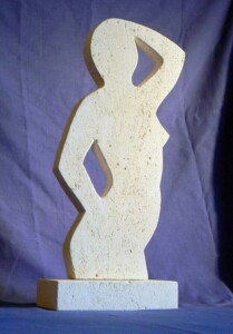 Baigneuse 1 - pierre calcaire de Paussac - 44x25x10 cm - 2015