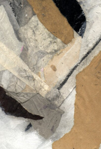 Papier et acrylique sous verre - 19 x 13 cm - 1997 Collage de l'artiste Fred SOULA, sculpteur plasticien en Dordogne