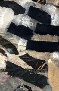 Papier et acrylique sous verre - 19 x 13 cm - 1997 Collage de l'artiste Fred SOULA, sculpteur plasticien en Dordogne