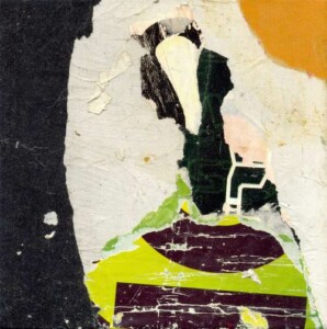 Papiers collés sur toile - 20 x 20 cm - 2009 Collage papiers sur toile de l'artiste Fred SOULA, sculpteur plasticien en Dordogne